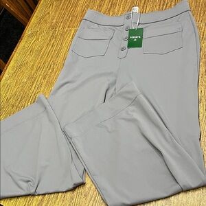 HALARA Light Gray Buttoned Pants